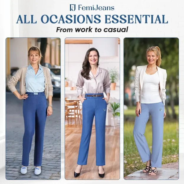 FemiJeans - High Waist Ultra Stretchy Flattering Jeans