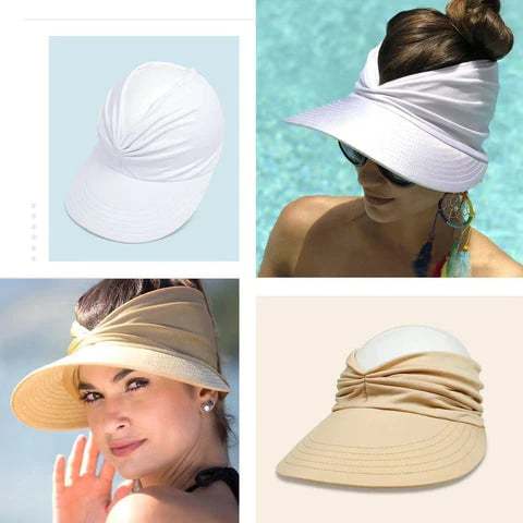 💕👒UPF 50+ Sun Visor Ponytail Hat