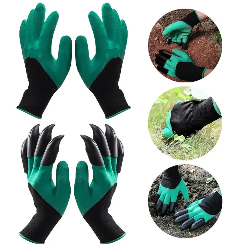 Garden Gloves with Claws – Easy Digging & Planting, Durable and Quick Gardening Gloves 🏡🌿