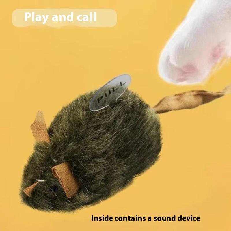 Cat and dog toys - cat toy mouse simulation sound to amuse cats and relieve boredom pet supplies cats to consume physical strength and bite and chew mice_1