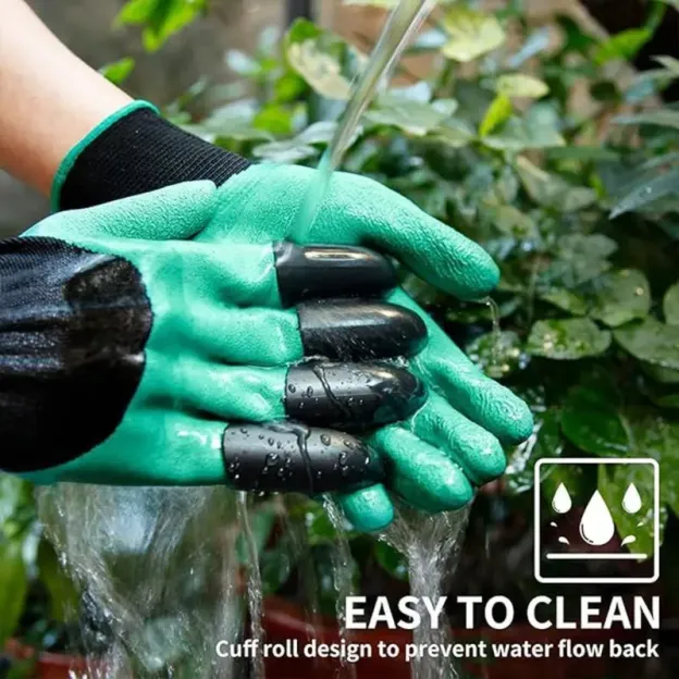 Garden Gloves with Claws – Easy Digging & Planting, Durable and Quick Gardening Gloves 🏡🌿