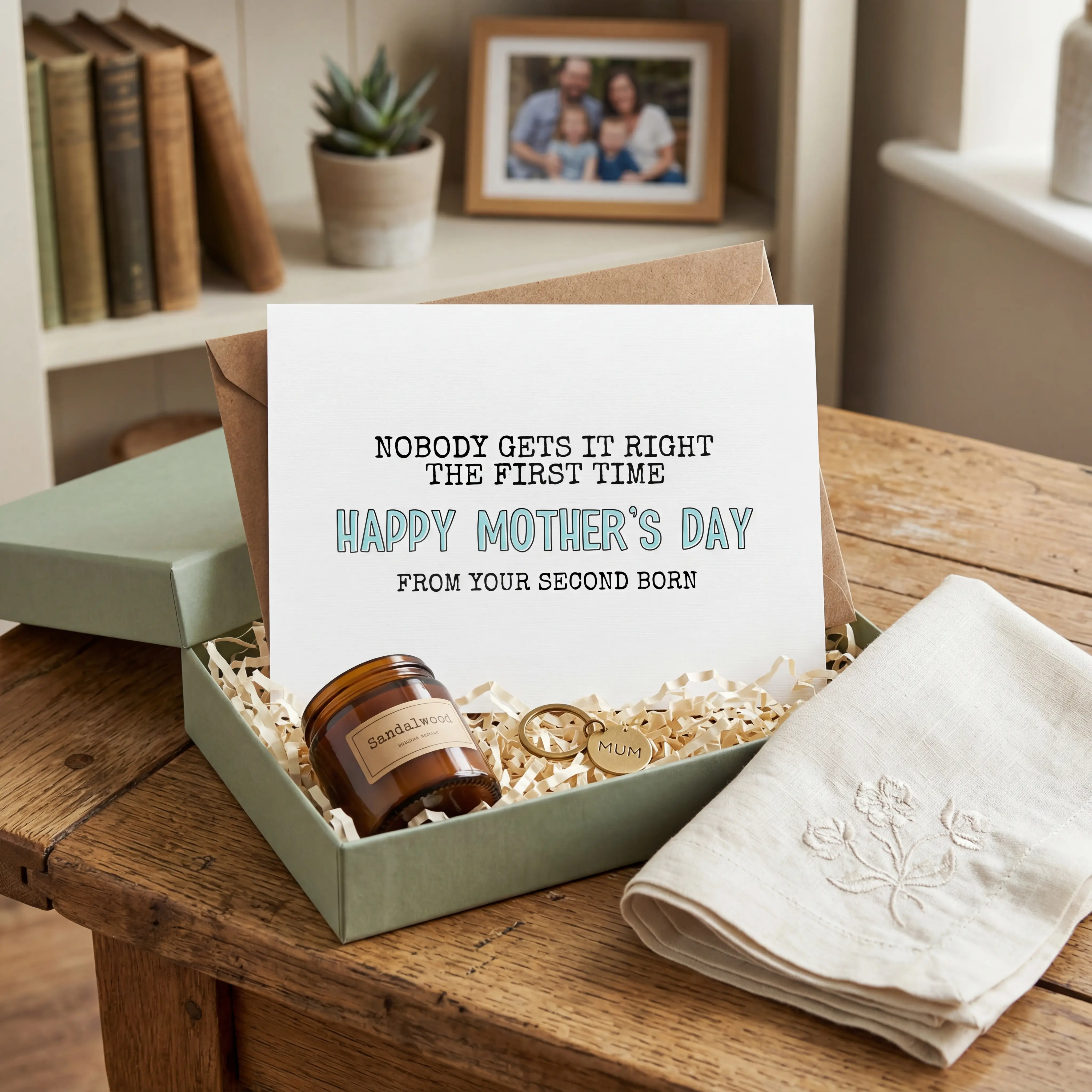 Funny Mother's Day Card From Second Born | Card For Mom | Nobody gets it right the first time | from daughter | From son | Mother's day gift