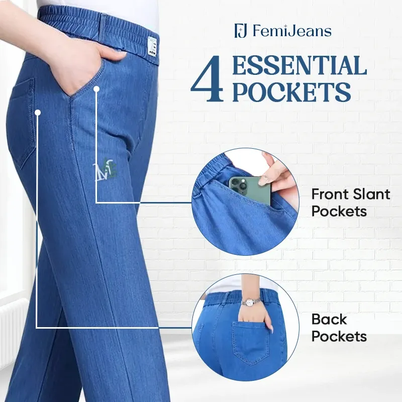 FemiJeans - High Waist Ultra Stretchy Flattering Jeans