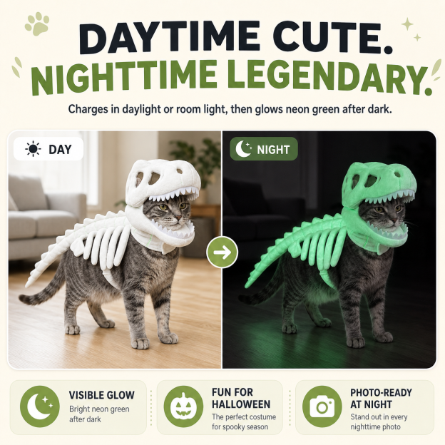 ✨Dinosaur skeleton pet clothing
