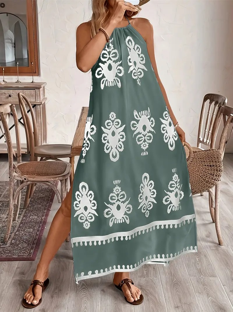 Women's Fashion Printed Dress - Stylish, Elegant, Perfect for Casual Wear