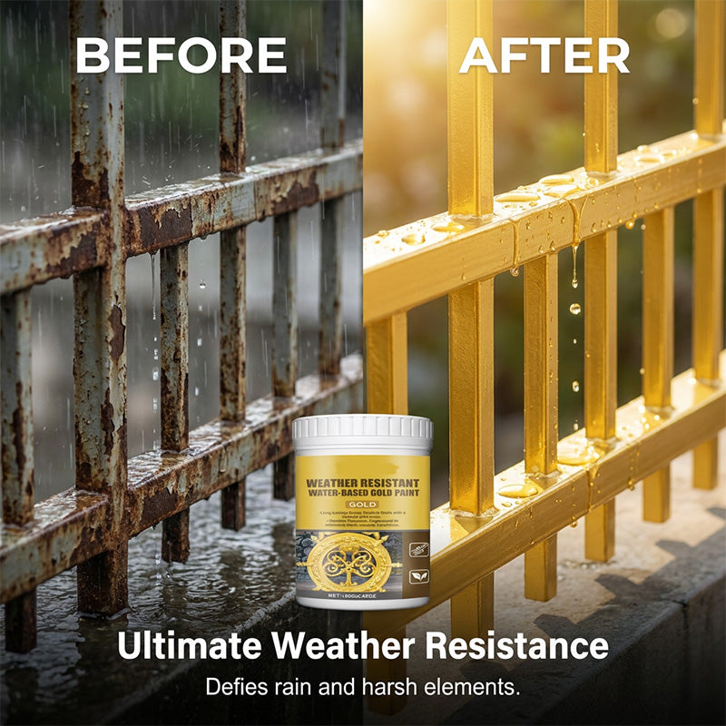 Ultimate weather resistant gold paint