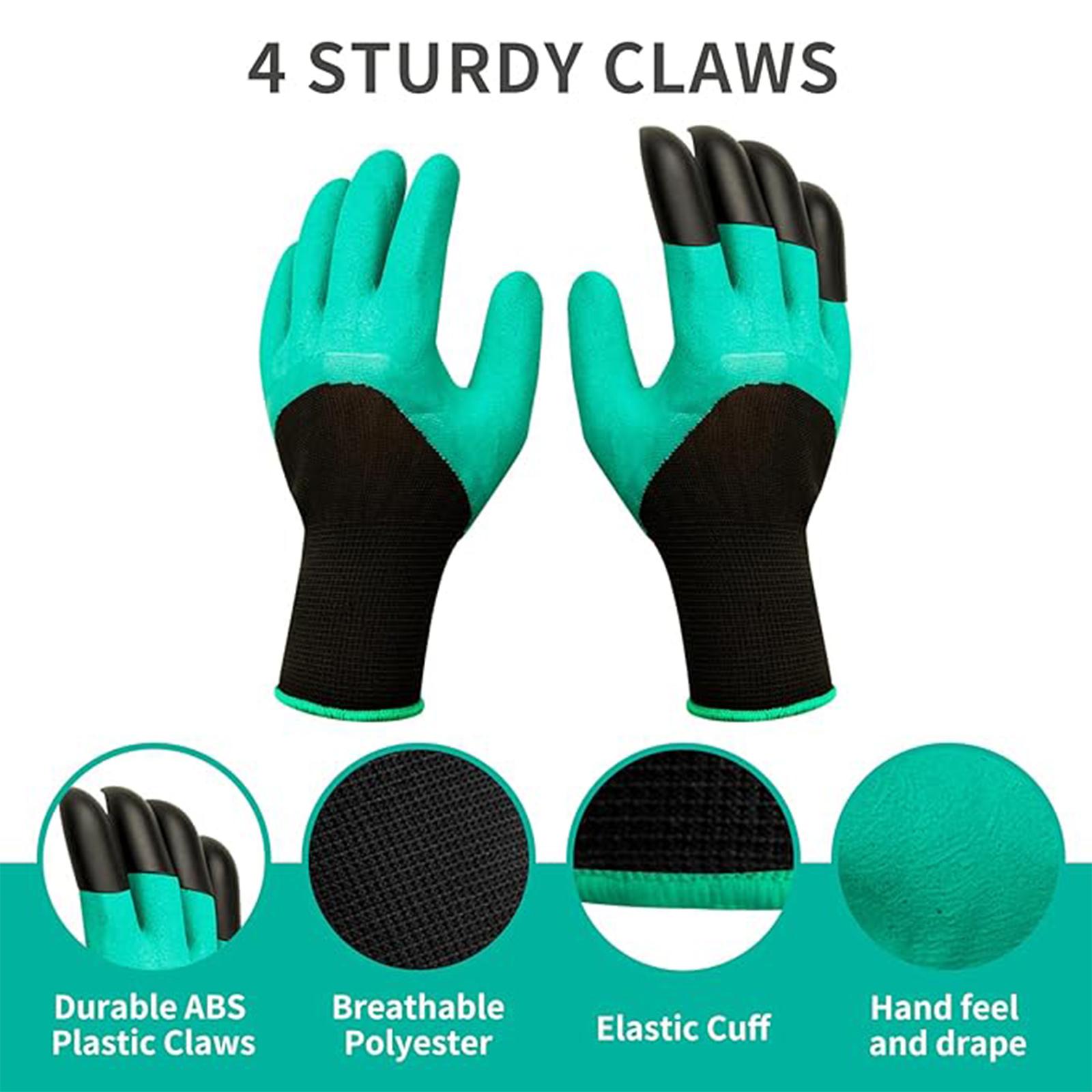 Garden Gloves,Garden Gloves with Claws,Used for Digging and Planting Easily,Gardening Work Gloves with Sturdy Claws Quick & Easy.