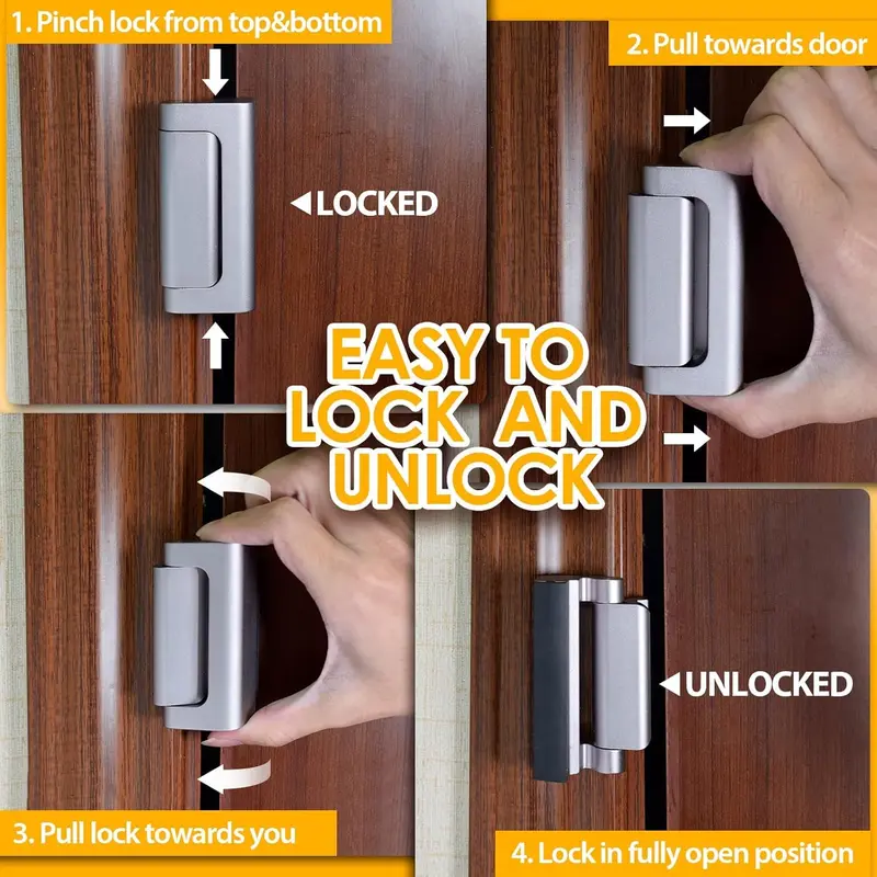 🔒💪 2-Pack Door Lock Reinforcement | 800lbs Strength for Maximum Security 🚪🔐