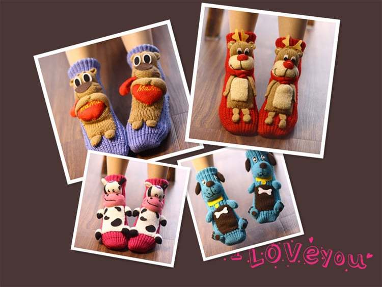 Novel Floor Handmade Woolen Knitting Fashion Cartoon Lovely Animal