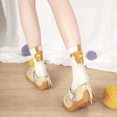 ⏰49% OFF - Cute 3D Cotton Cat Balls Socks
