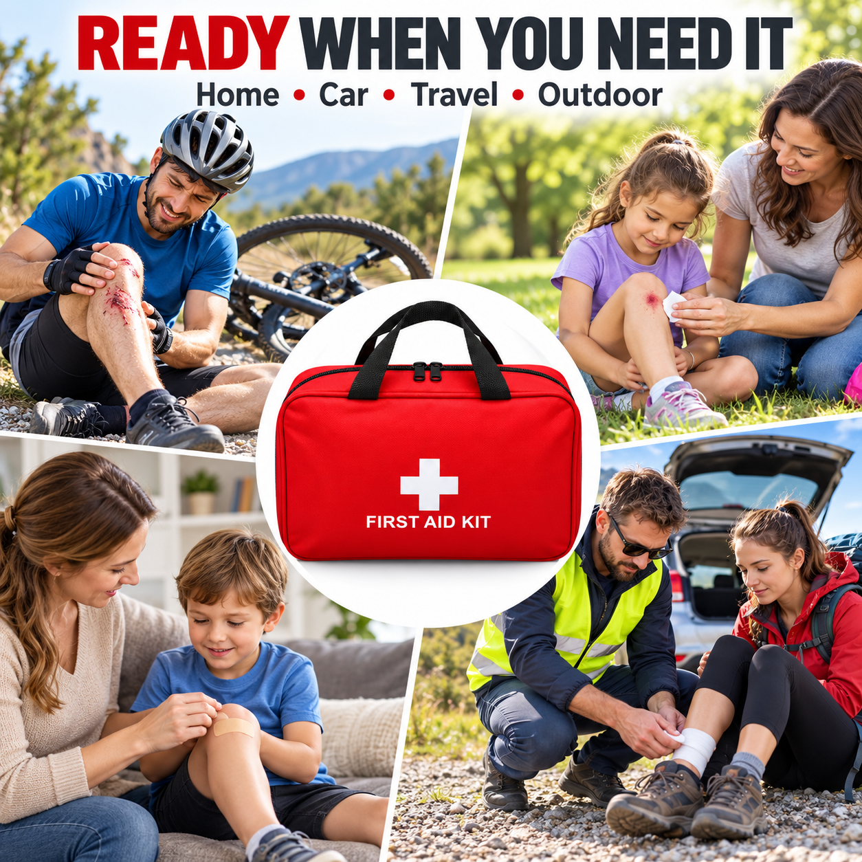 330 Piece Waterproof Emergency First Aid Kit