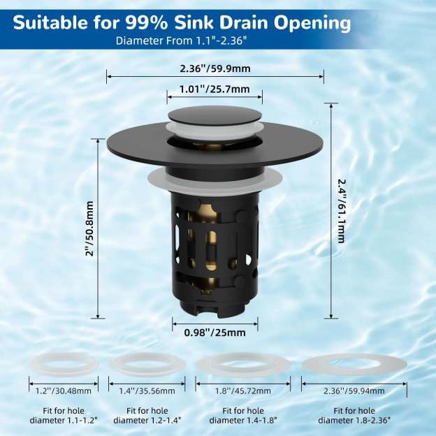 3-in-1 Sink Drain Strainer