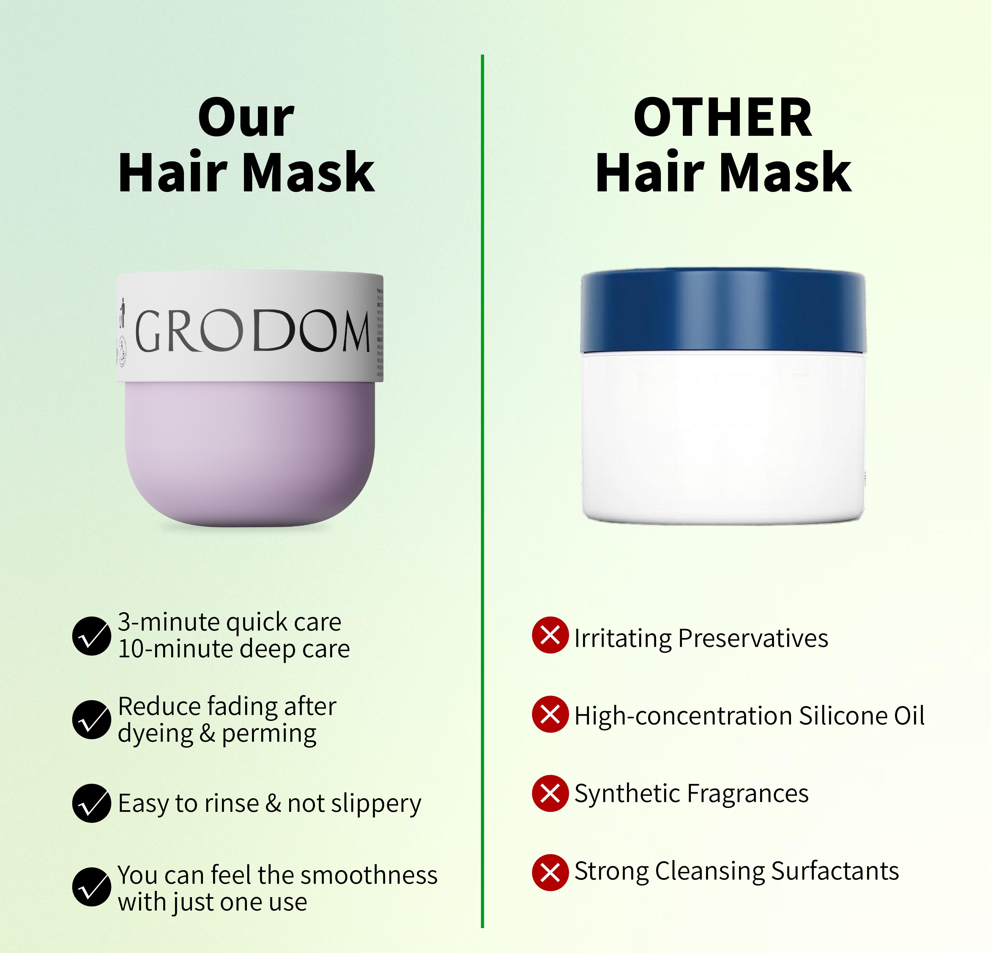 【Mother's Day】GRODOM Hair Mask with Keratin 300g 10.6OZ- Gentle Deep Conditioning Treatment for Hair & Scalp Care, Hair Mask Shampoo, Alcohol-Free Nourishing Moisturizing / Hydration-based Hair Products Hair Mask Boost 【Mother's Day】GRODOM Hair Mask with Keratin 300g 10.6OZ- Gentle Deep Conditioning Treatment for Hair & Scalp Care, Hair Mask Shampoo, Alcohol-Free Nourishing Moisturizing / Hydration-based Hair Products Hair Mask Boost