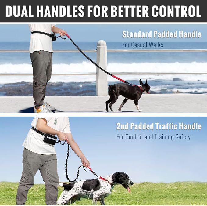 🔥Summer Hot Sale - Hands Free Dog Leash with Zipper Pouch🐕