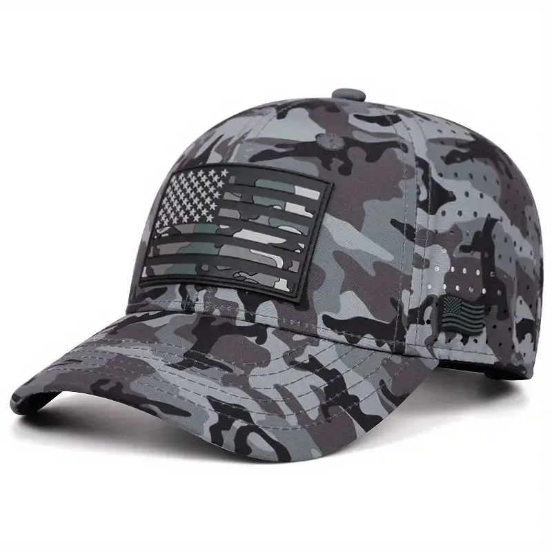 USA Flag Embroidery Baseball Cap Solid Color Vintage Sun Hat Adjustable Lightweight Dad Hats For Women Men