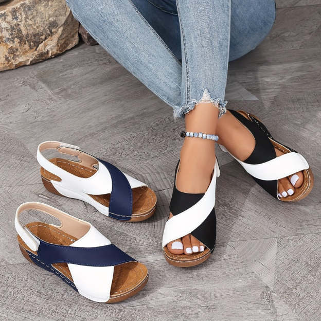 🔥Hot Sale🏖️- Women's Ultra Comfortable Slope Heel Orthopaedic Sandals