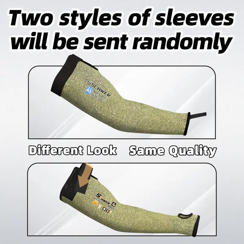 ANSI A5 Cut & Flame Resistant Schwer CORE S081 Arm Sleeves 🛡️🔥 Thumbhole Comfort Design, Full Arm Protection for Welding ⚒️, Kitchen 🍳 & Gardening 🌱