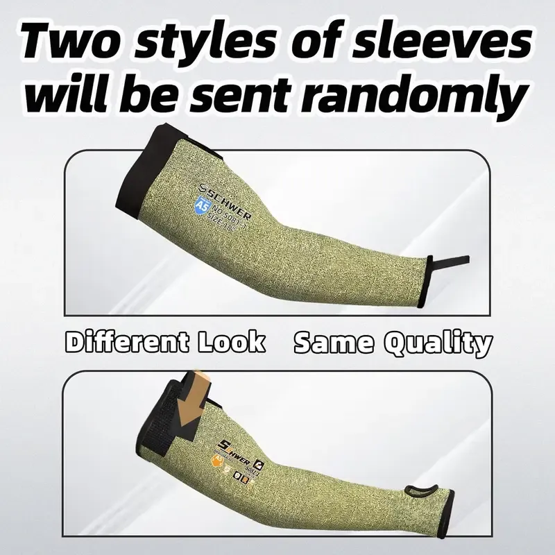 ANSI A5 Cut & Flame Resistant Schwer CORE S081 Arm Sleeves 🛡️🔥 Thumbhole Comfort Design, Full Arm Protection for Welding ⚒️, Kitchen 🍳 & Gardening 🌱