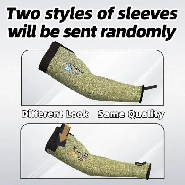 ANSI A5 Cut & Flame Resistant Schwer CORE S081 Arm Sleeves 🛡️🔥 Thumbhole Comfort Design, Full Arm Protection for Welding ⚒️, Kitchen 🍳 & Gardening 🌱