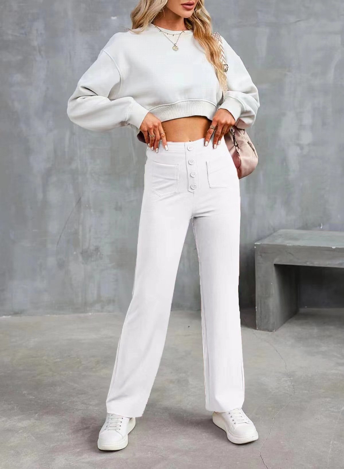 Women's Casual High Waist Stretch Pants