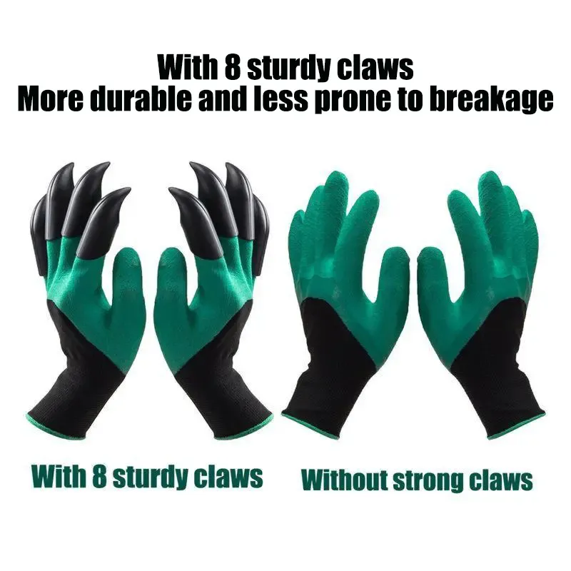 Garden Gloves with Claws – Easy Digging & Planting, Durable and Quick Gardening Gloves 🏡🌿