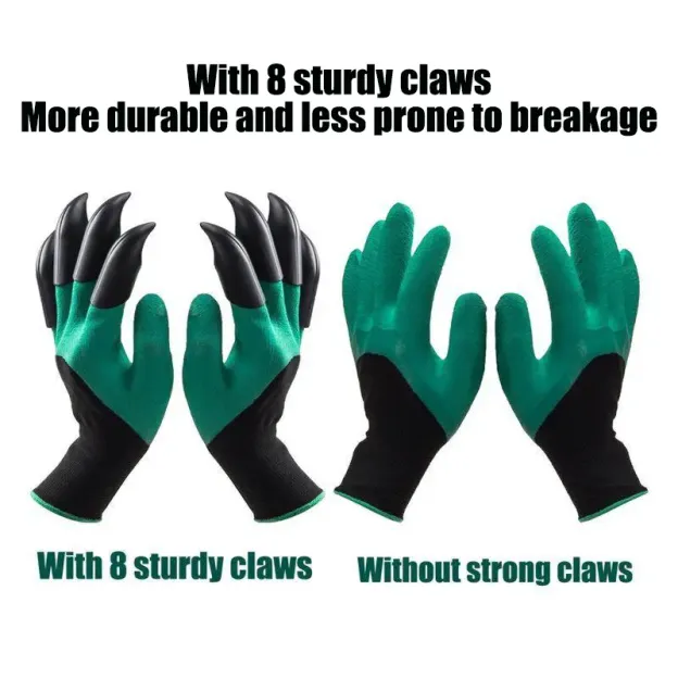 Garden Gloves with Claws – Easy Digging & Planting, Durable and Quick Gardening Gloves 🏡🌿
