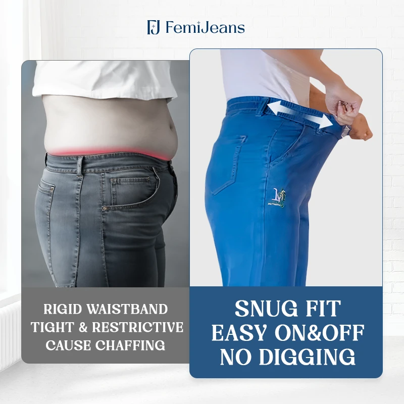 FemiJeans - High Waist Ultra Stretchy Flattering Jeans