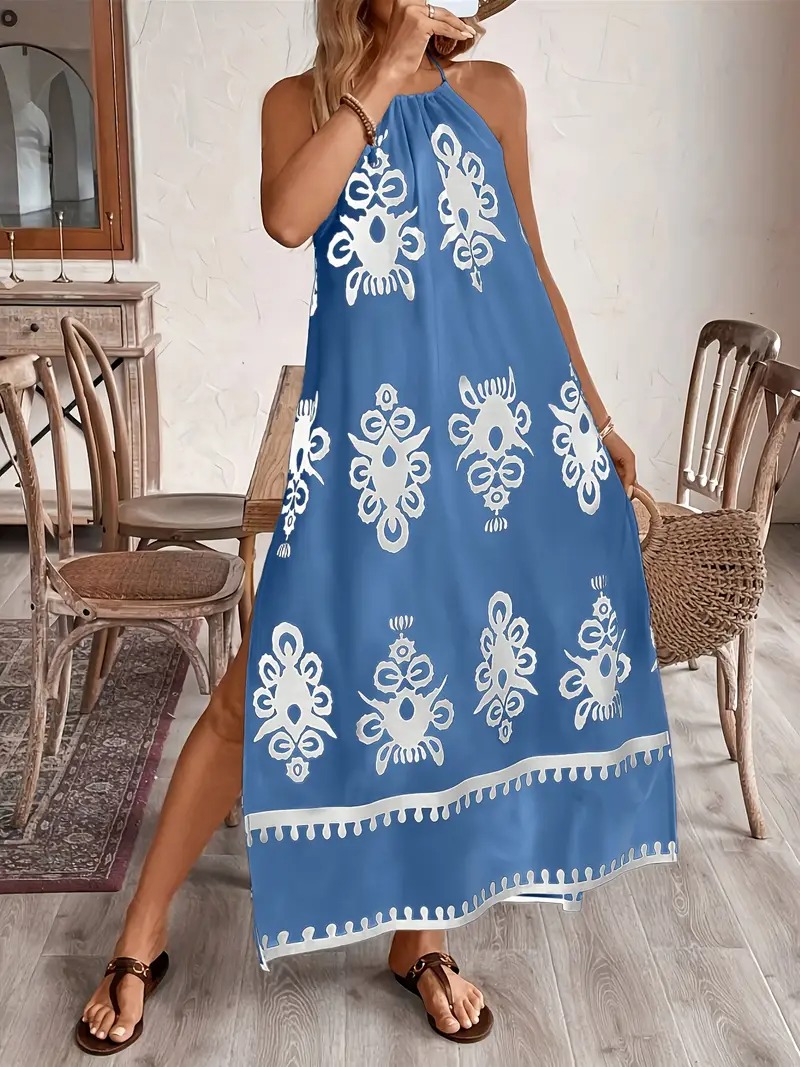 Women's Fashion Printed Dress - Stylish, Elegant, Perfect for Casual Wear
