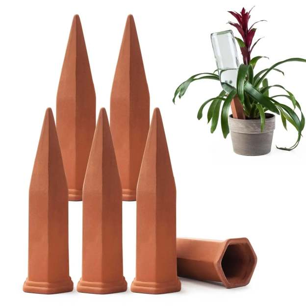 Modern Innovations Self-Watering Terracotta Spikes | 4-Pack