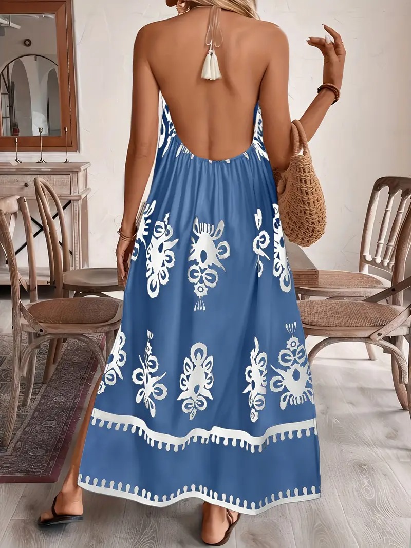Women's Fashion Printed Dress - Stylish, Elegant, Perfect for Casual Wear