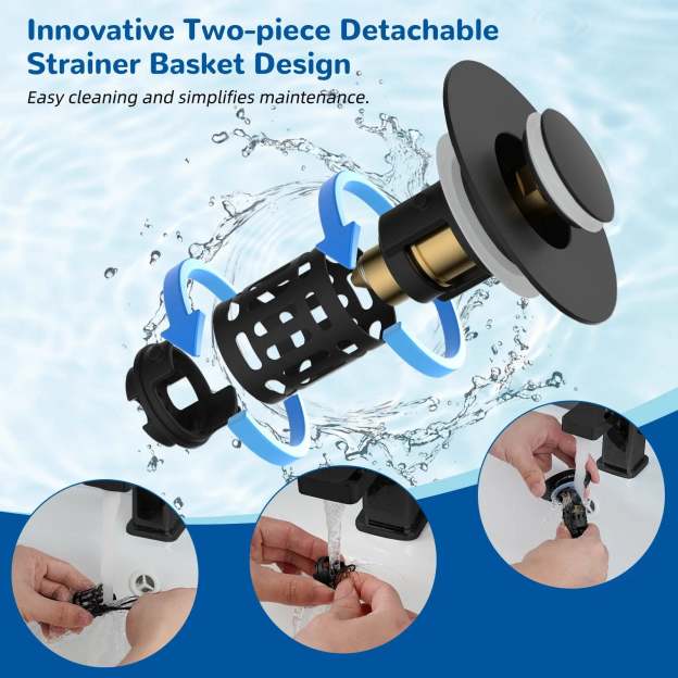 3-in-1 Sink Drain Strainer