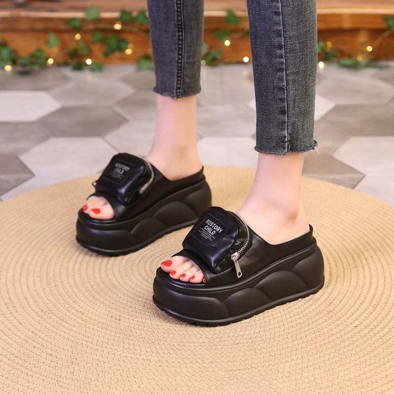 Thick-Soled Genuine Leather Slippers🥿✨BUY 2 PAIRS GET 10% OFF & FREE SHIPPING