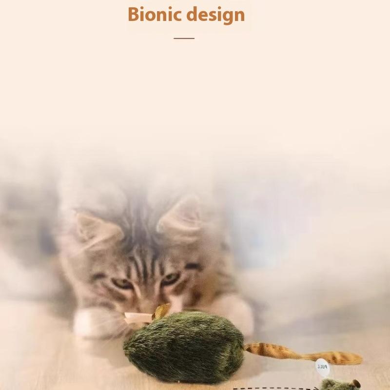Cat and dog toys - cat toy mouse simulation sound to amuse cats and relieve boredom pet supplies cats to consume physical strength and bite and chew mice_1