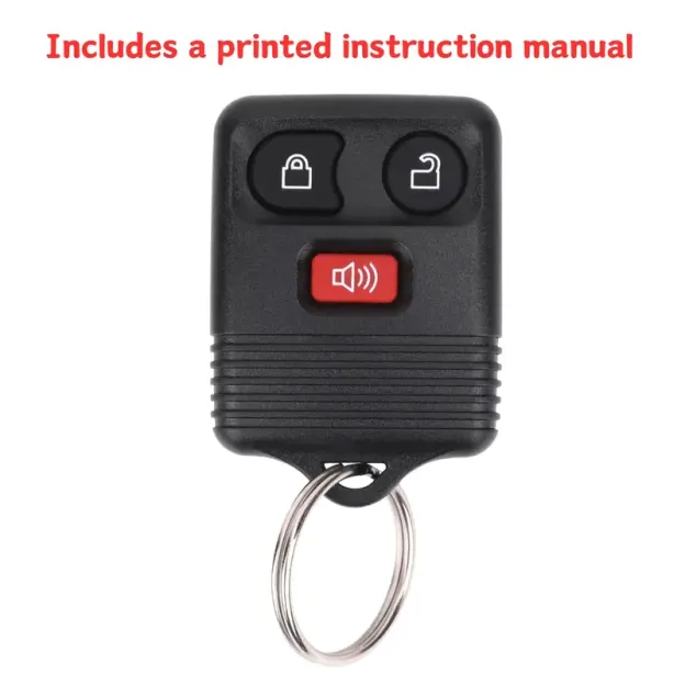 🚗Lopixa 3-Button Keyless Remote🔑 – Fits Ford, Lincoln & Mazda 1998-2016 F150 F250 F350 Escape Explorer Ranger✨