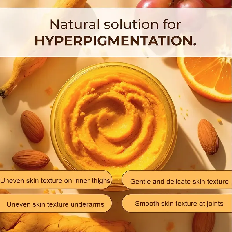 Turmeric Nourishing Exfoliating Scrub – Infused with Natural Turmeric Extract for Smooth, Radiant, and Hydrated Skin 🌿✨