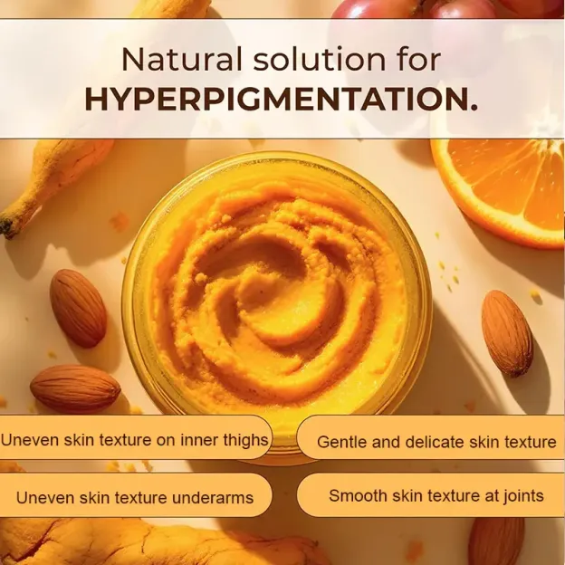Turmeric Nourishing Exfoliating Scrub – Infused with Natural Turmeric Extract for Smooth, Radiant, and Hydrated Skin 🌿✨
