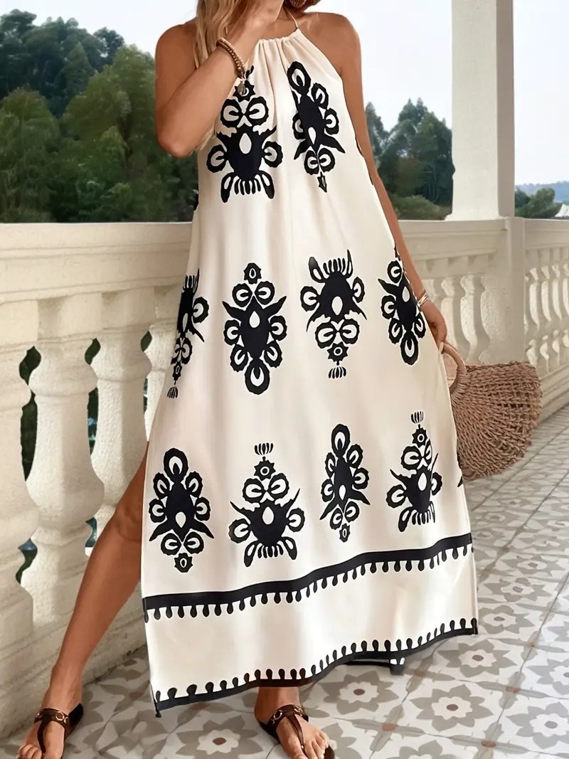 Women's Fashion Printed Dress - Stylish, Elegant, Perfect for Casual Wear