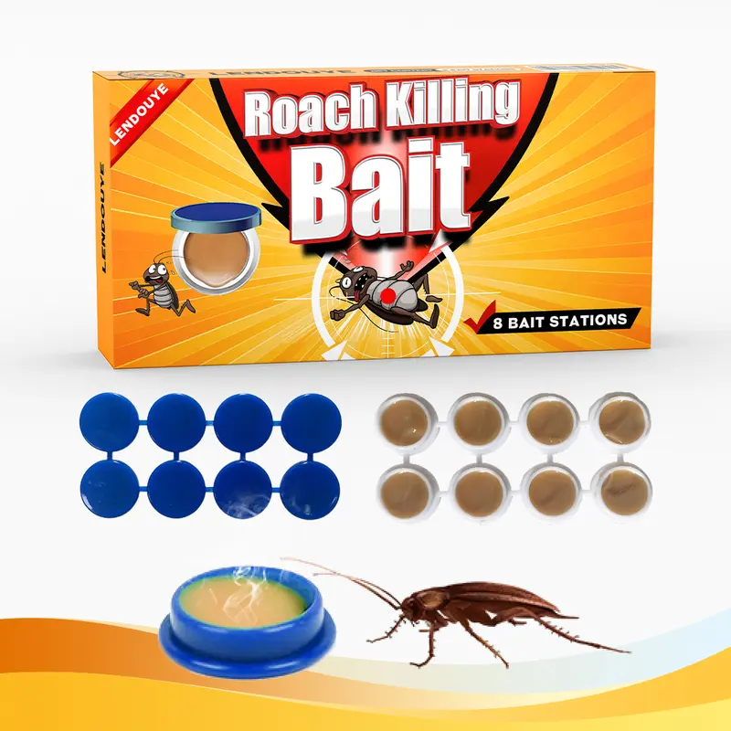 🪳 Roach Killer Gel & Bait Stations – Indoor Trap for German, American & Major Cockroaches