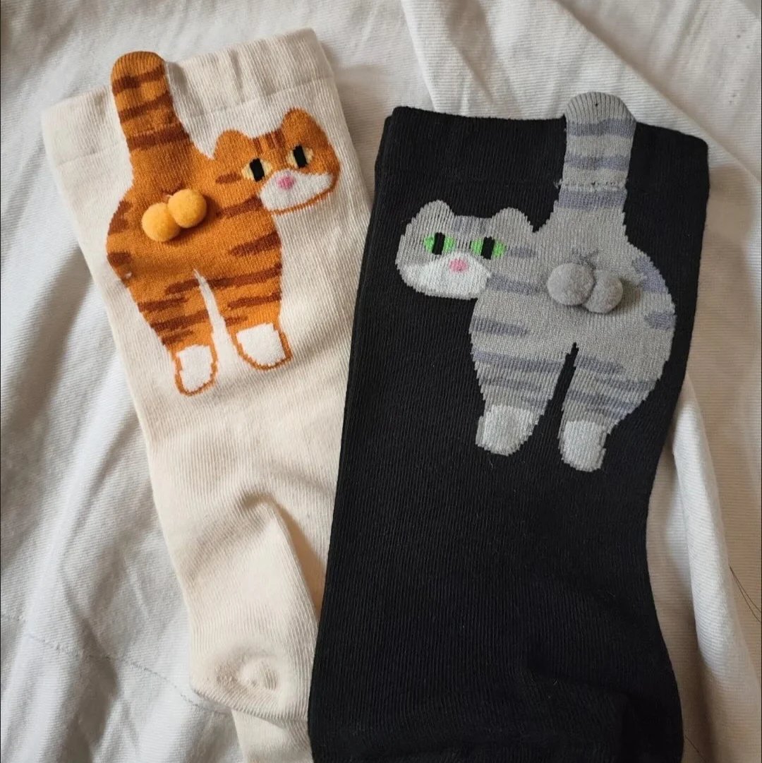 ⏰49% OFF - Cute 3D Cotton Cat Balls Socks