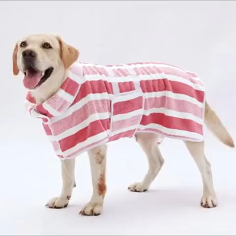 Quick-Drying Dog Bathrobe