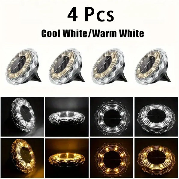 ✨ Solar Outdoor Lights 8 PCS | Waterproof 8LED Lawn Lighting
