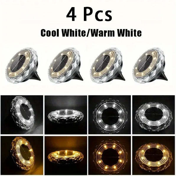 ✨ Solar Outdoor Lights 8 PCS | Waterproof 8LED Lawn Lighting