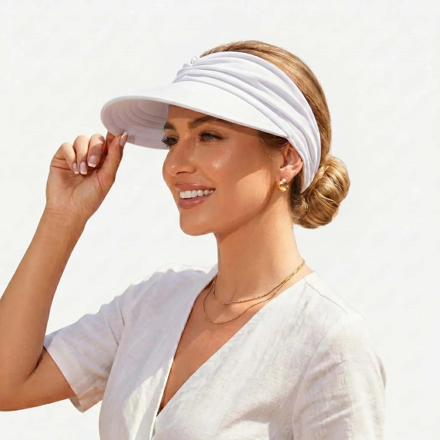💕👒UPF 50+ Sun Visor Ponytail Hat