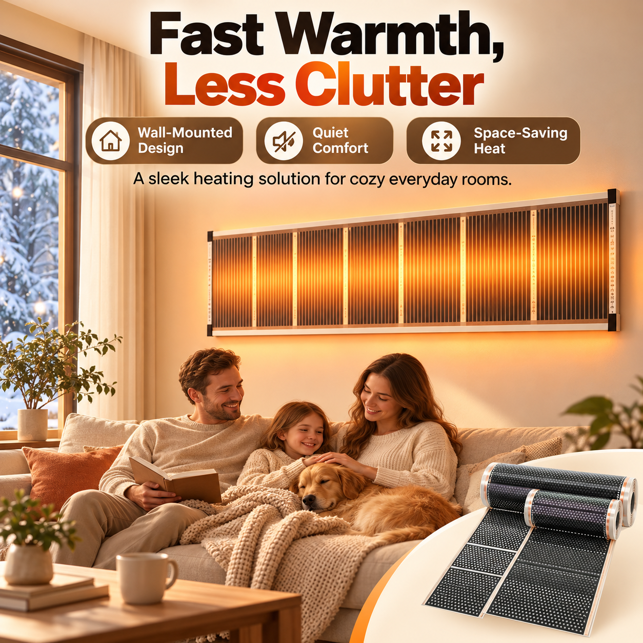 Wall Mounted Infrared Heating Panel