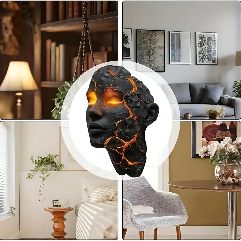 Trendy Broken-Soul Wall Light 3D Illusion LED Shattered Glass Effect Lamp for Living Rooms & Bedrooms Modern Artistic De