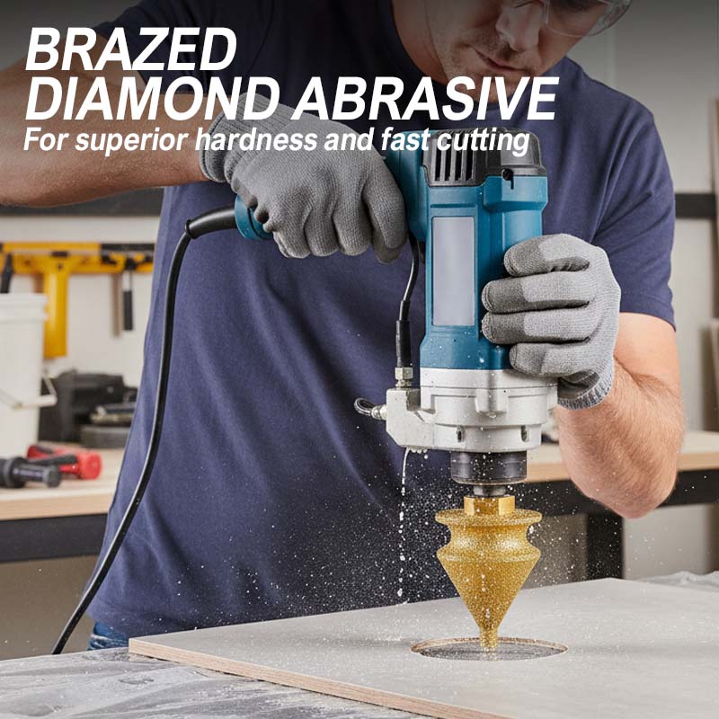 ⚙️ LIMITED-TIME✨ Diamond Chamfering Bit for Grinder – Multi-Function, Brazed Diamond, Universal Fit 💎