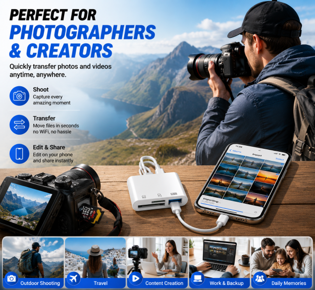 SD Card Reader for iPhone