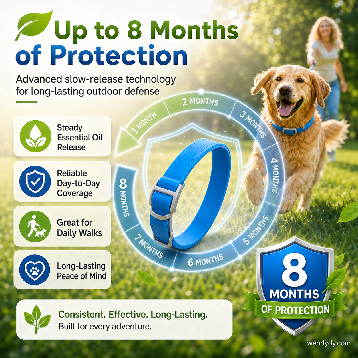 ⏰🔥LIMITED TIME 🔥50K+ SOLD! Natural Essential Oil Pet Pest Repellent Collar