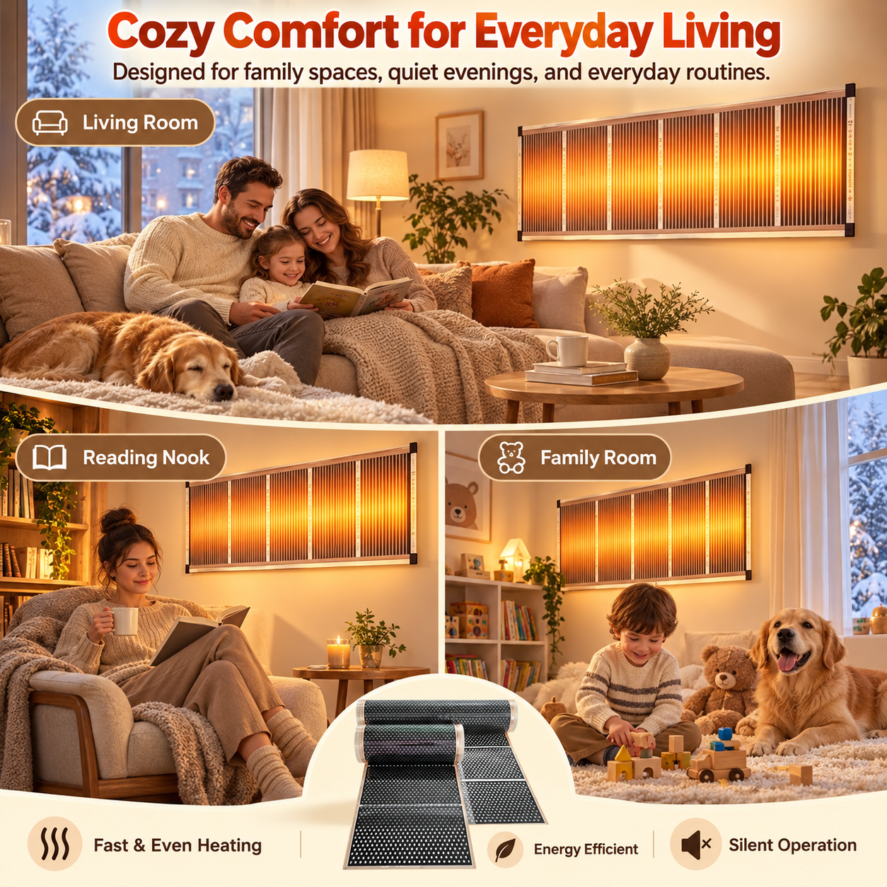 Wall Mounted Infrared Heating Panel
