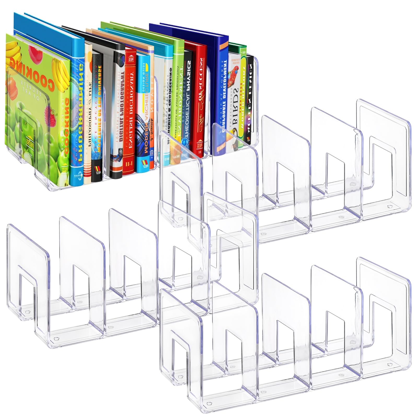 Clear Acrylic Storage Rack – Multi-Functional Organizer for 📚 Books, 👟 Shoes, 📄 Documents & More ✨